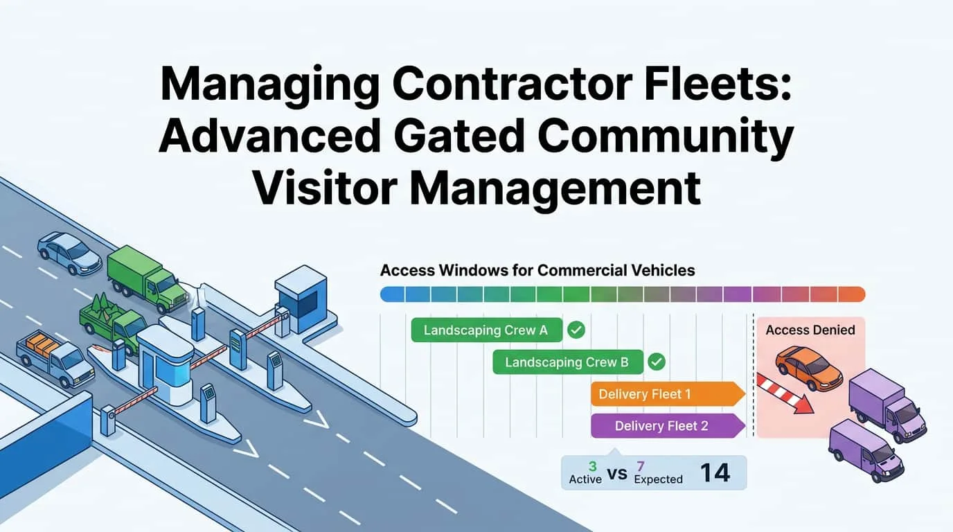 Florida HOA Security: Managing Contractor Fleets